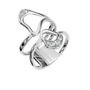 Atelier Diamond Sculptural Ring in White Gold close-up | Roomy's Jewellery