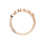 Prism Emerald Diamond Eternity Band in Rose Gold on finger | Roomy's Jewellery