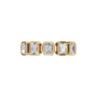 Prism Emerald Diamond Eternity Band in Yellow Gold | Lab Grown Diamond | Roomy's Jewelery