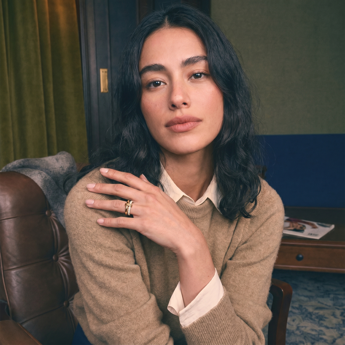 Duo Diamond Double Band worn | Roomy's Jewellery