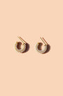 Faux Pearl Mini Dot Hoops