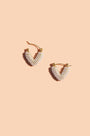 Faux Pearl Mini Dot Hoops