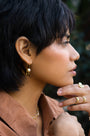 Roxy Freshwater Pearl and Safety Pin Earring