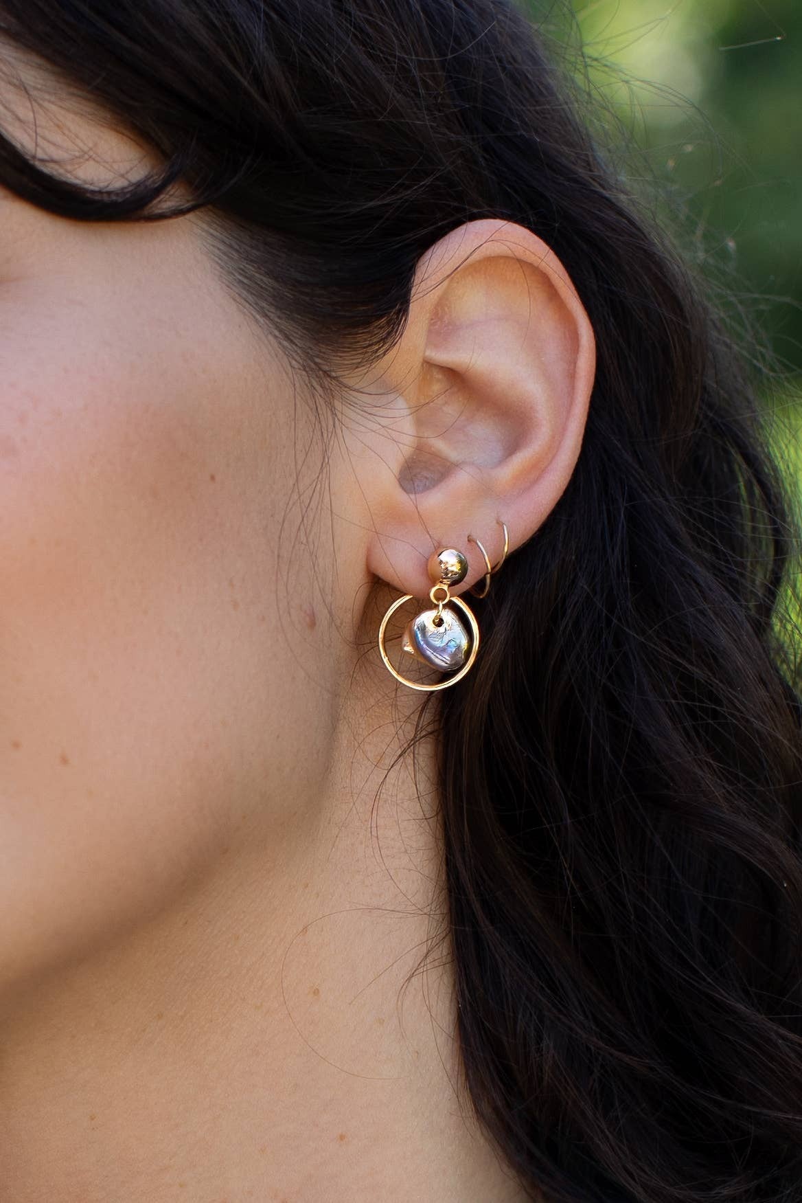Faux Pearl of the Party Jacket Earrings