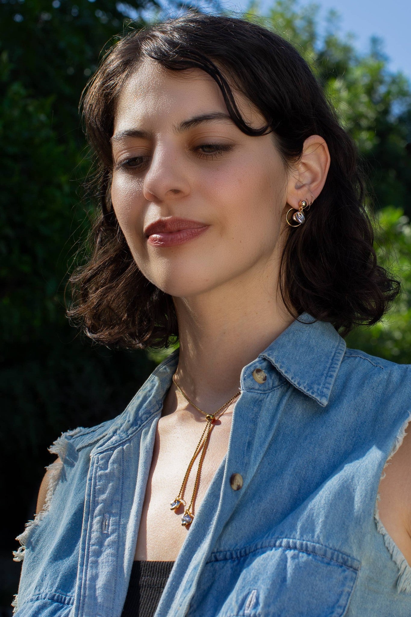 Faux Pearl of the Party Jacket Earrings