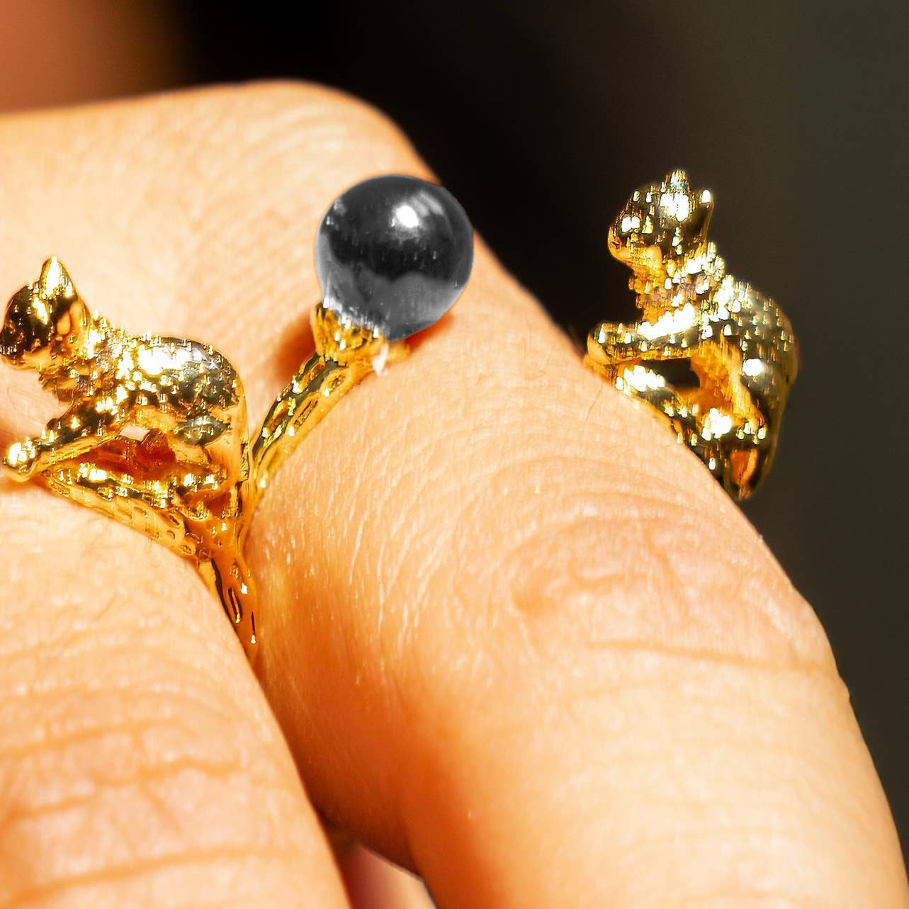 Cat's Cradle Ring, Hematite