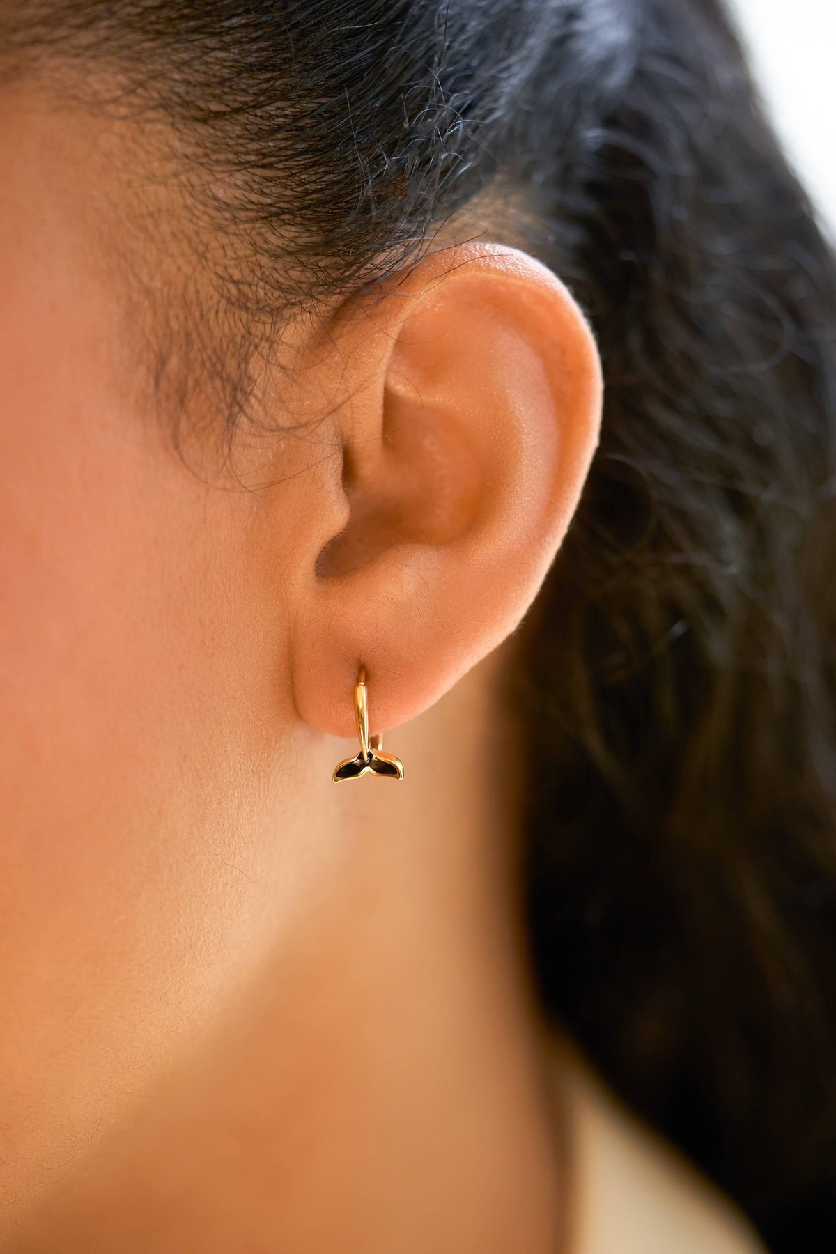 Whale Tail Hoops