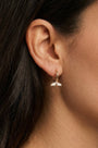 Whale Tail Hoops