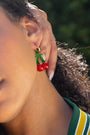 Cherry Red Fruit Loop Hoops