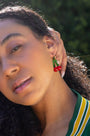 Cherry Red Fruit Loop Hoops