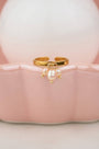 Emily Charm Ring in Pink Freshwater Pearl