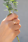 Emily Charm Ring in Pink Freshwater Pearl