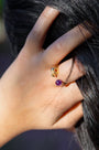 Cat's Cradle Ring, Amethyst