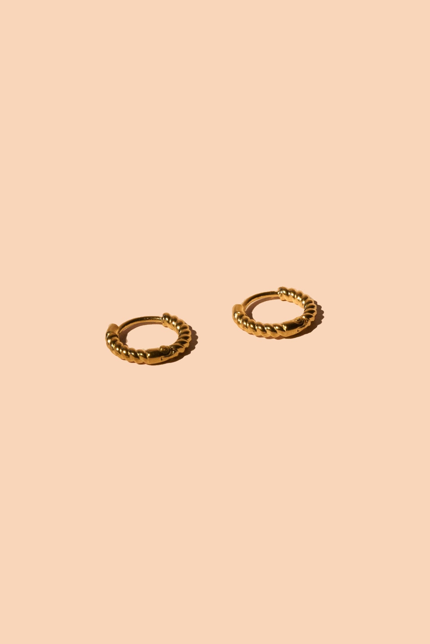 Braided Huggie Hoops
