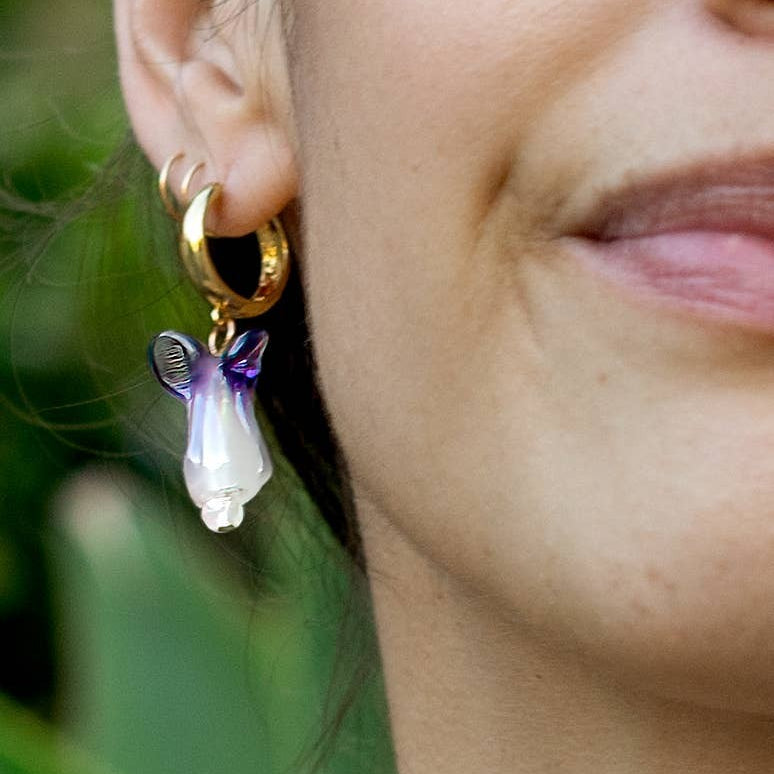 Baby Got Bok! Choy Hoops, Handmade Glass