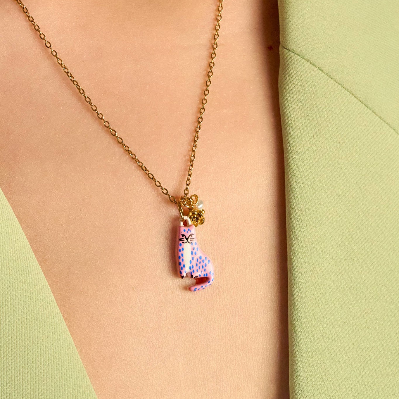 Storybook Necklace, Cat
