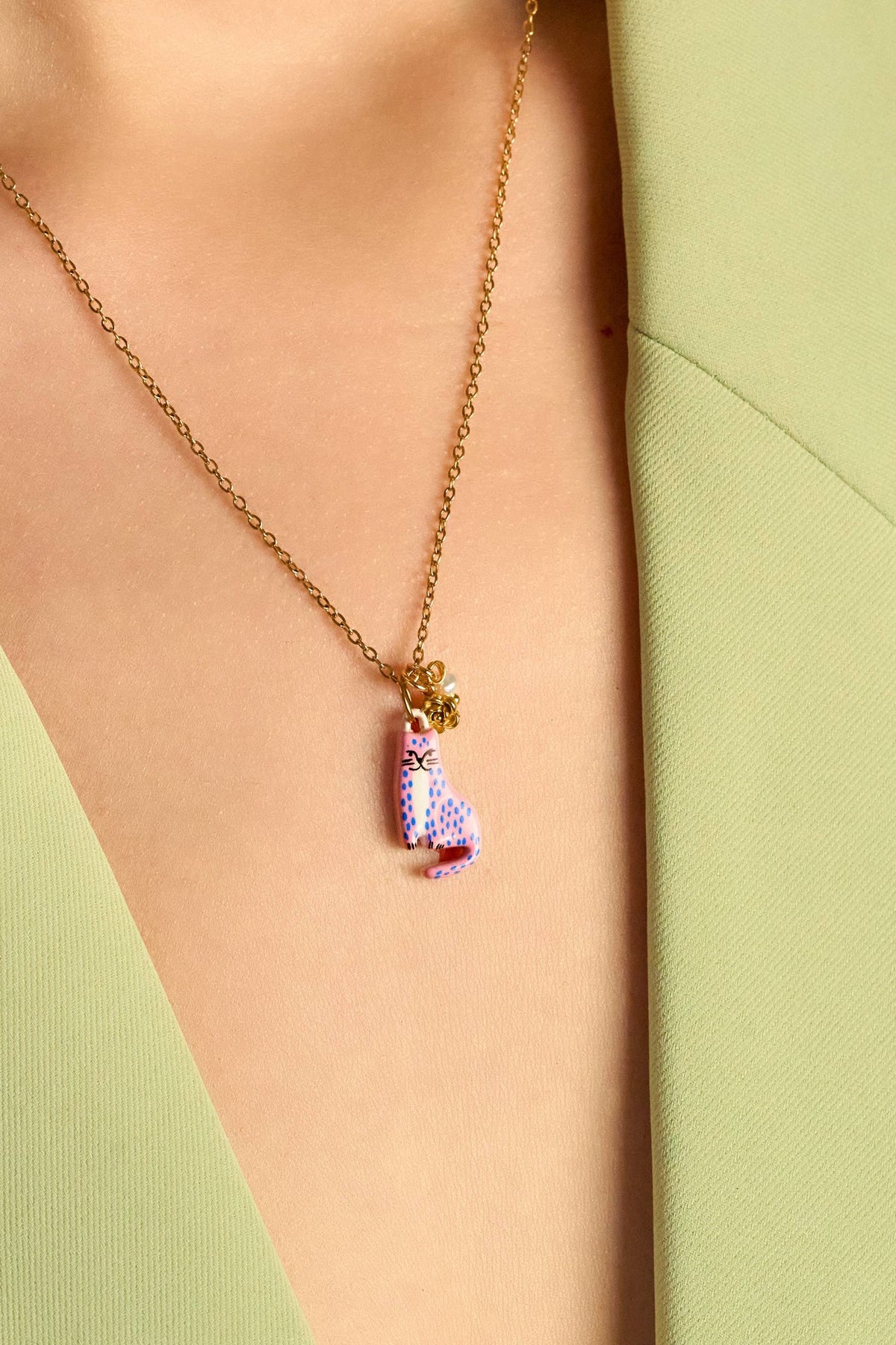 Storybook Necklace, Cat