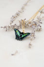 Tiny Flutter in Green Necklace