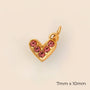 Lucky + Heart Charms - Enamel