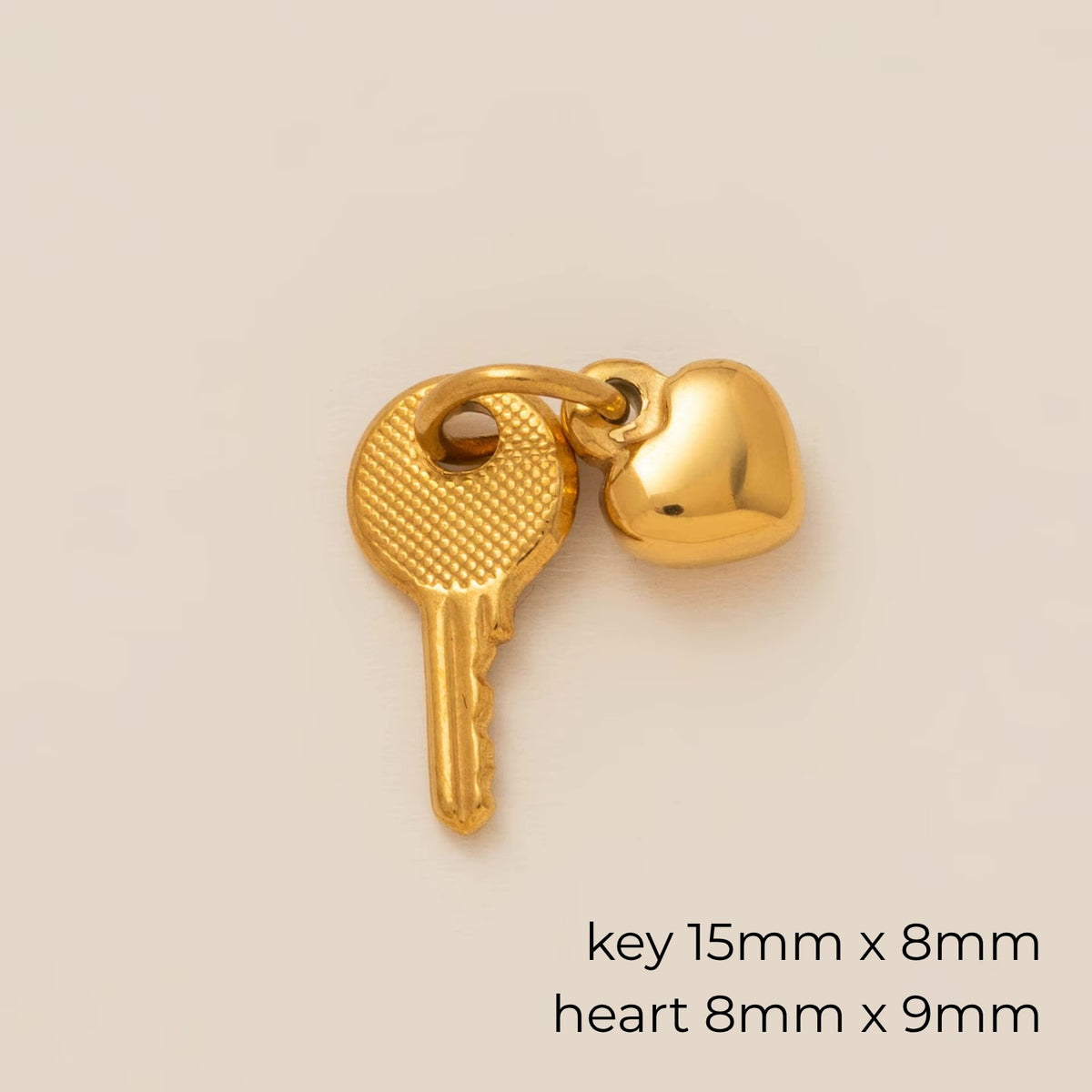 Lucky + Heart Charms - Enamel