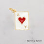 Lucky + Heart Charms - Enamel