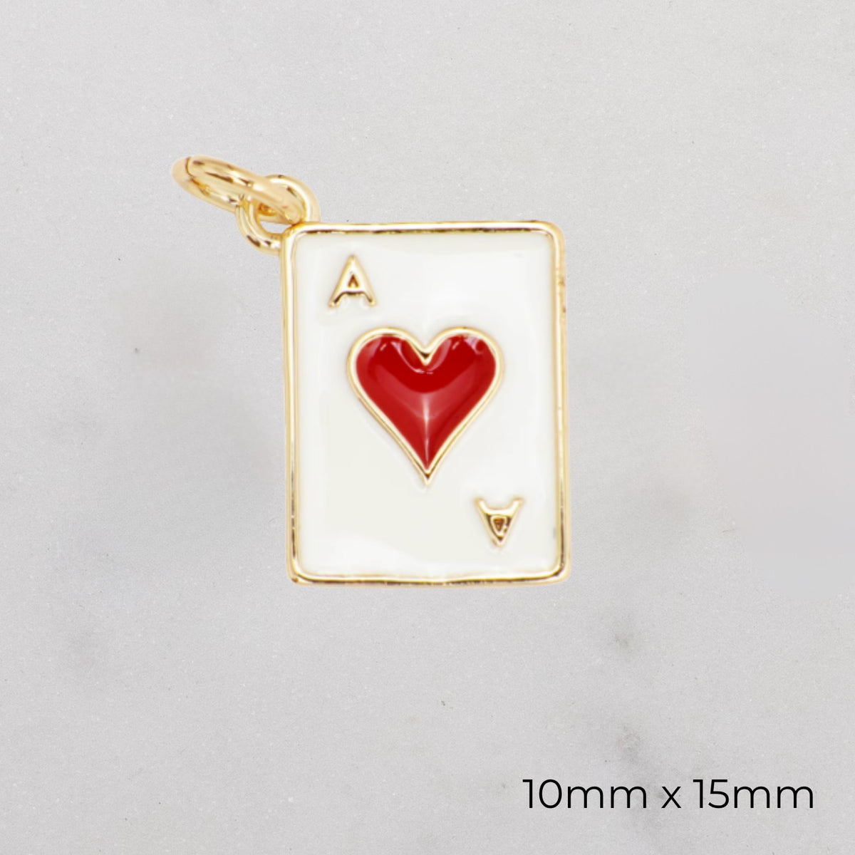 Lucky + Heart Charms - Enamel