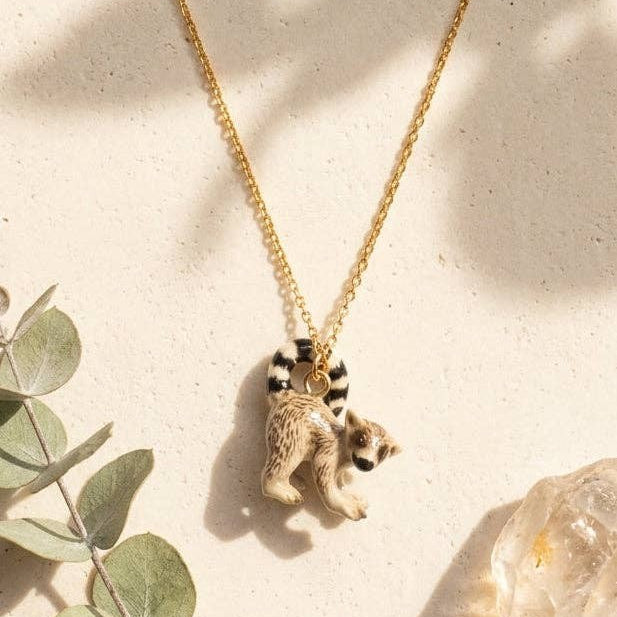 Tiny Lemur Necklace