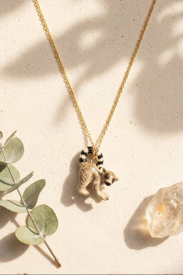 Tiny Lemur Necklace