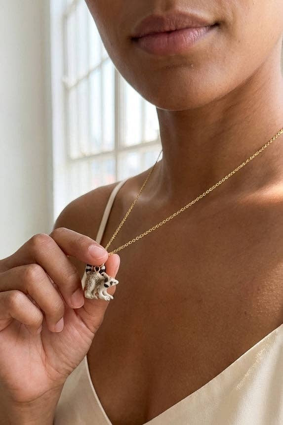 Tiny Lemur Necklace