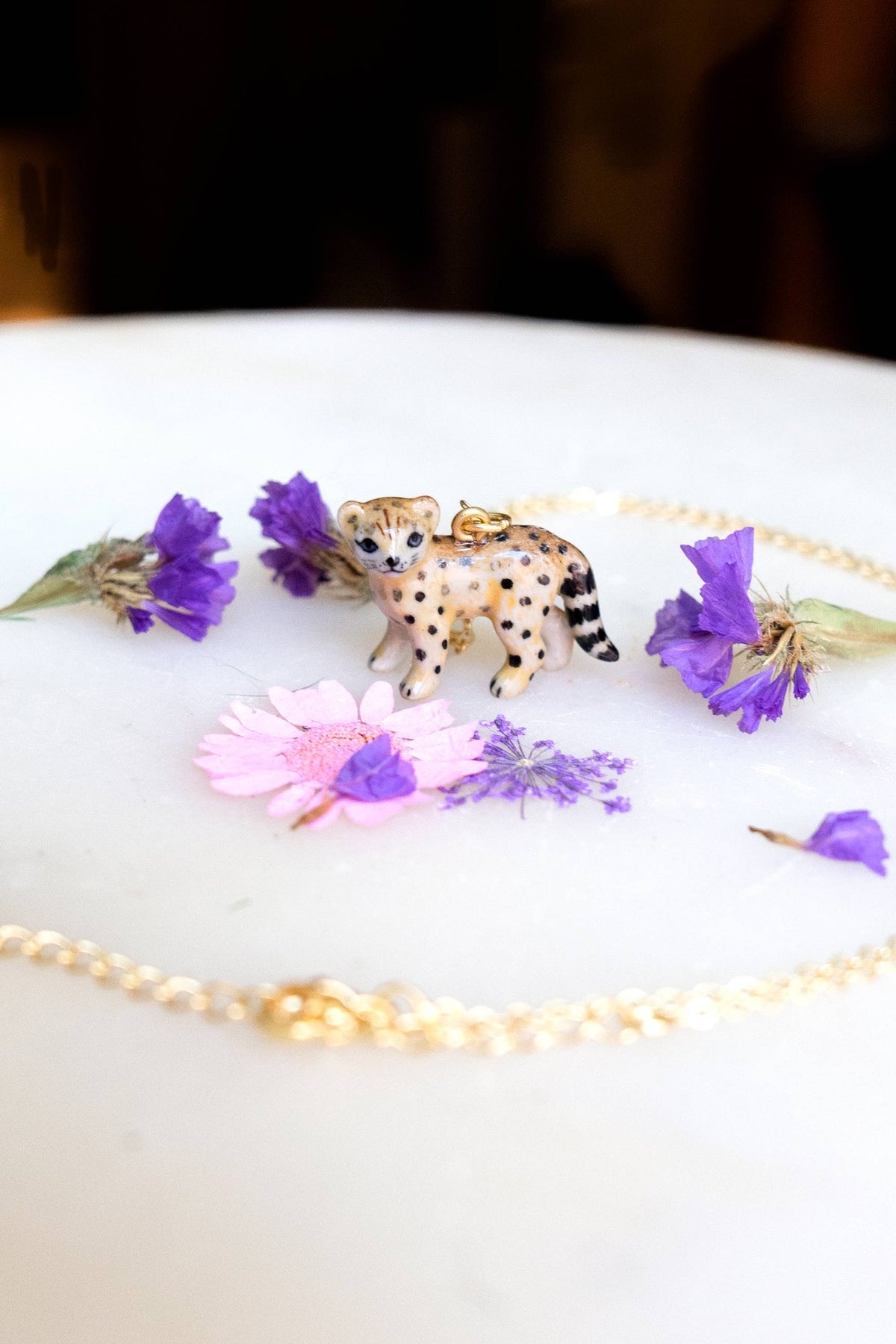 Tiny Cheetah Necklace