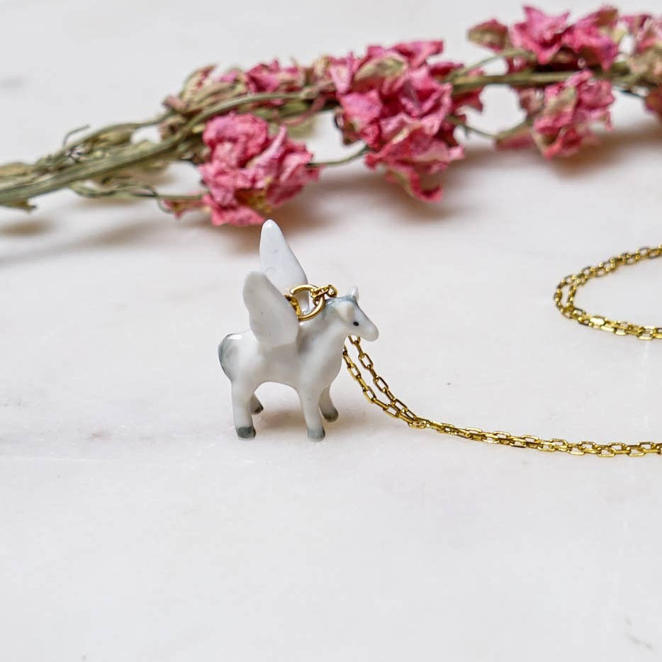 Tiny Pegasus Necklace