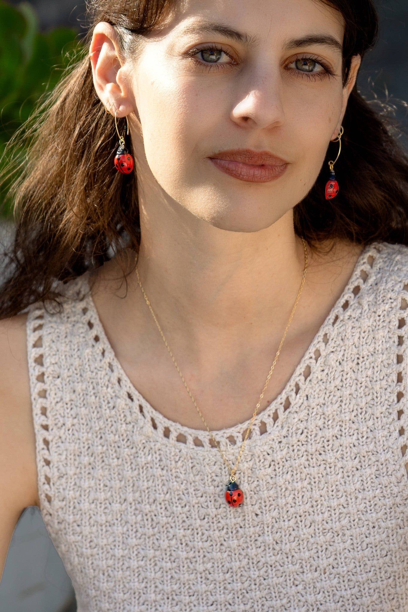 Tiny Ladybug Necklace