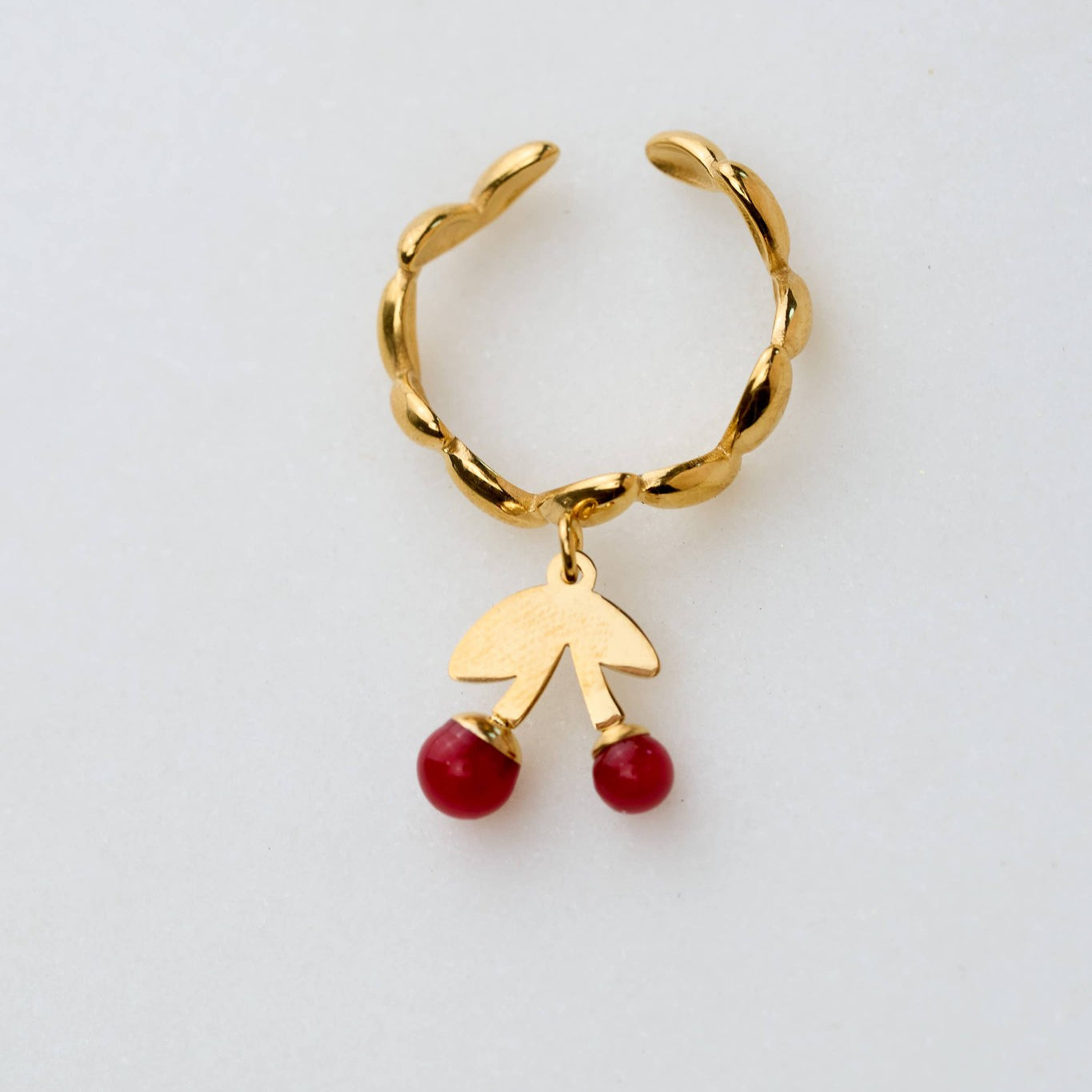 Cherry Charm Ring