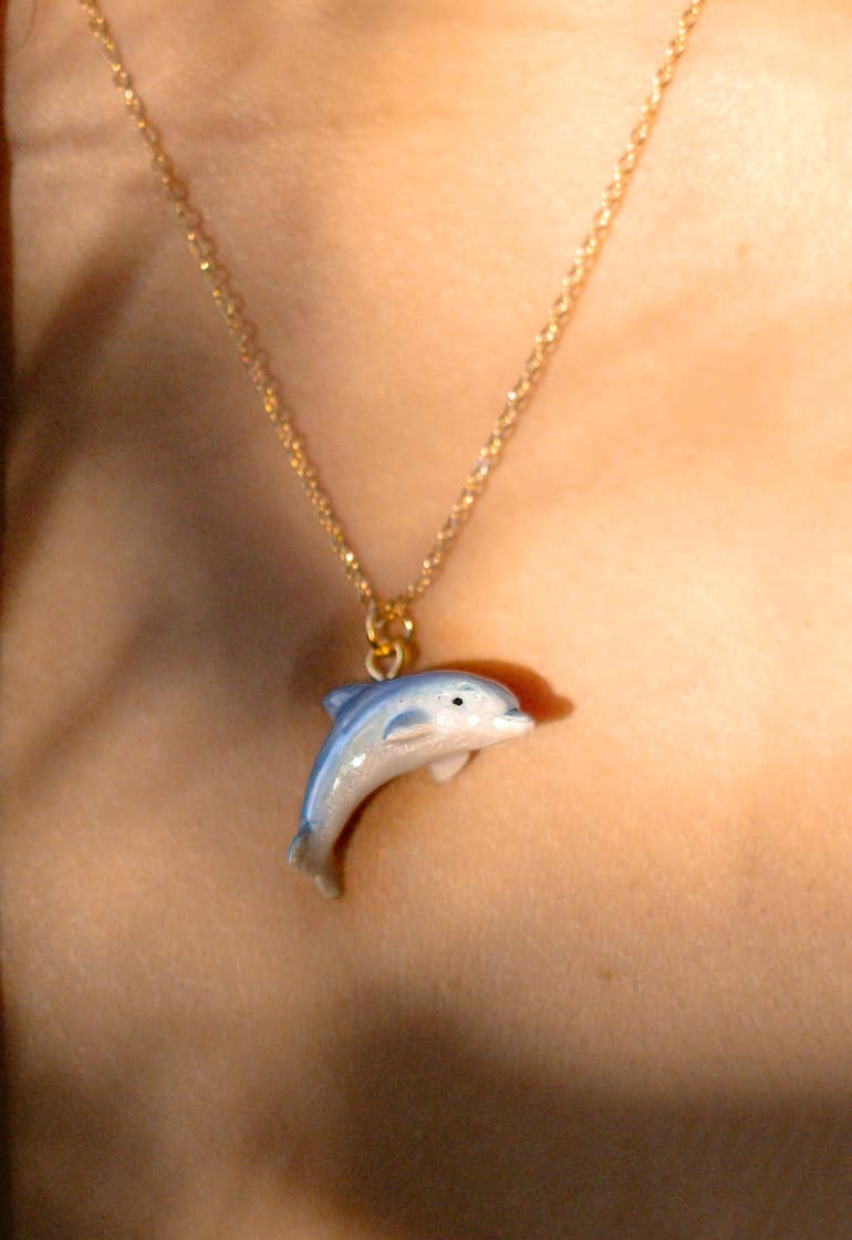 Tiny Dolphin Necklace
