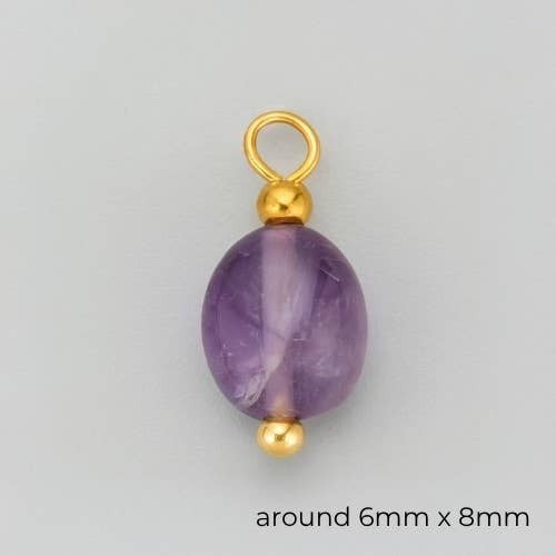 Faux Pearl + Stone Charms, Faux Pearl, Stone