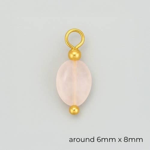 Faux Pearl + Stone Charms, Faux Pearl, Stone