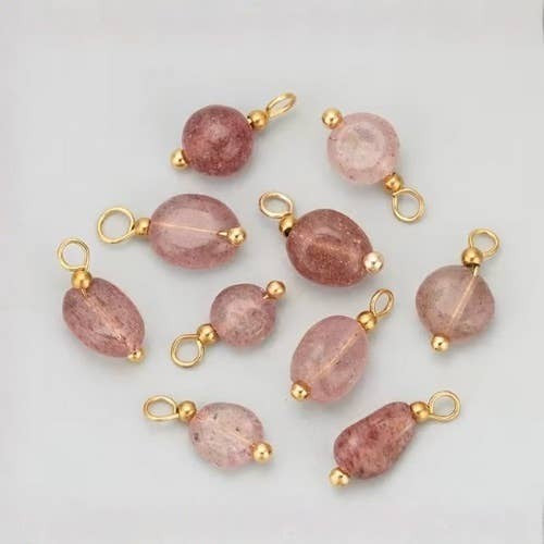 Faux Pearl + Stone Charms, Faux Pearl, Stone