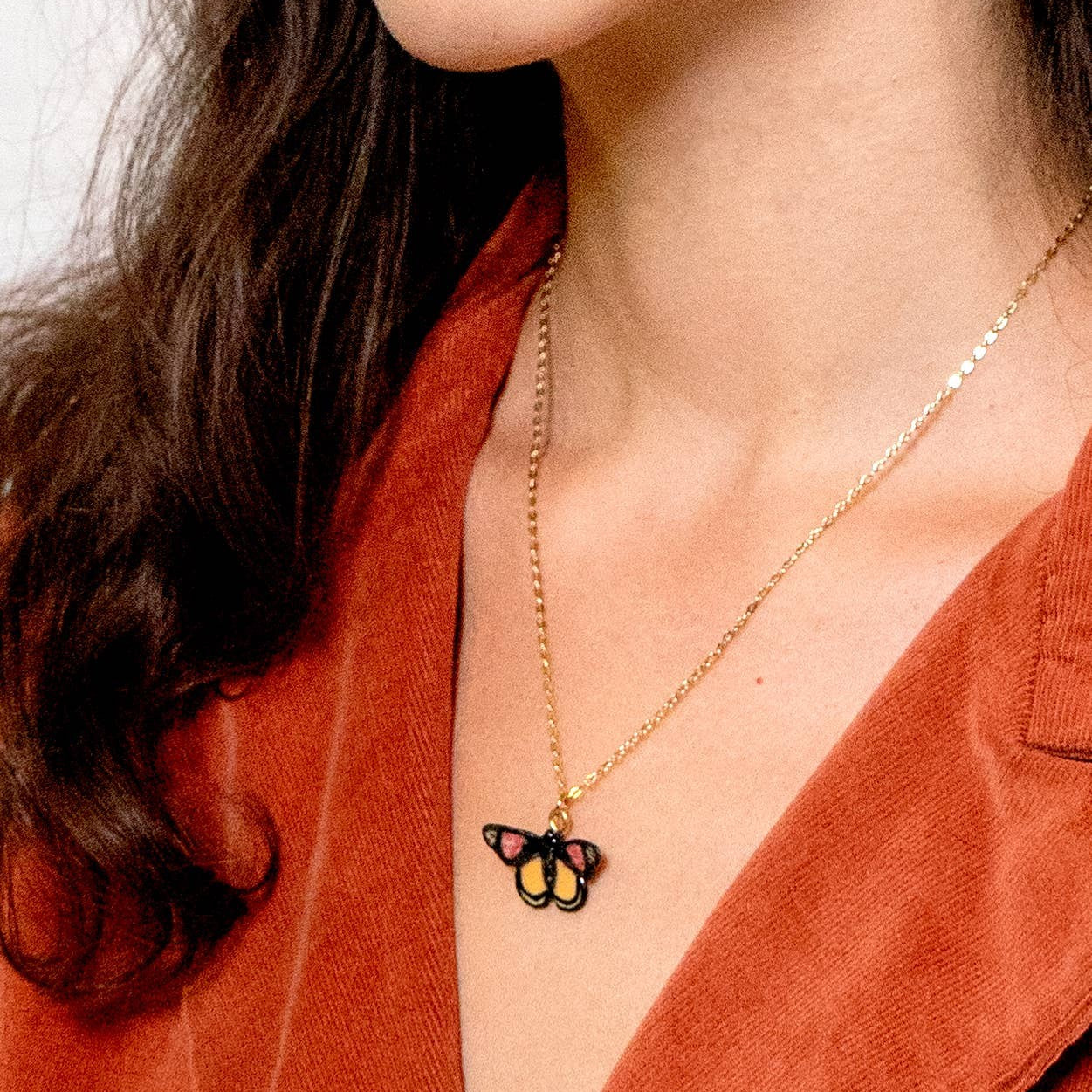 Tiny Flutter Necklace in Spring
