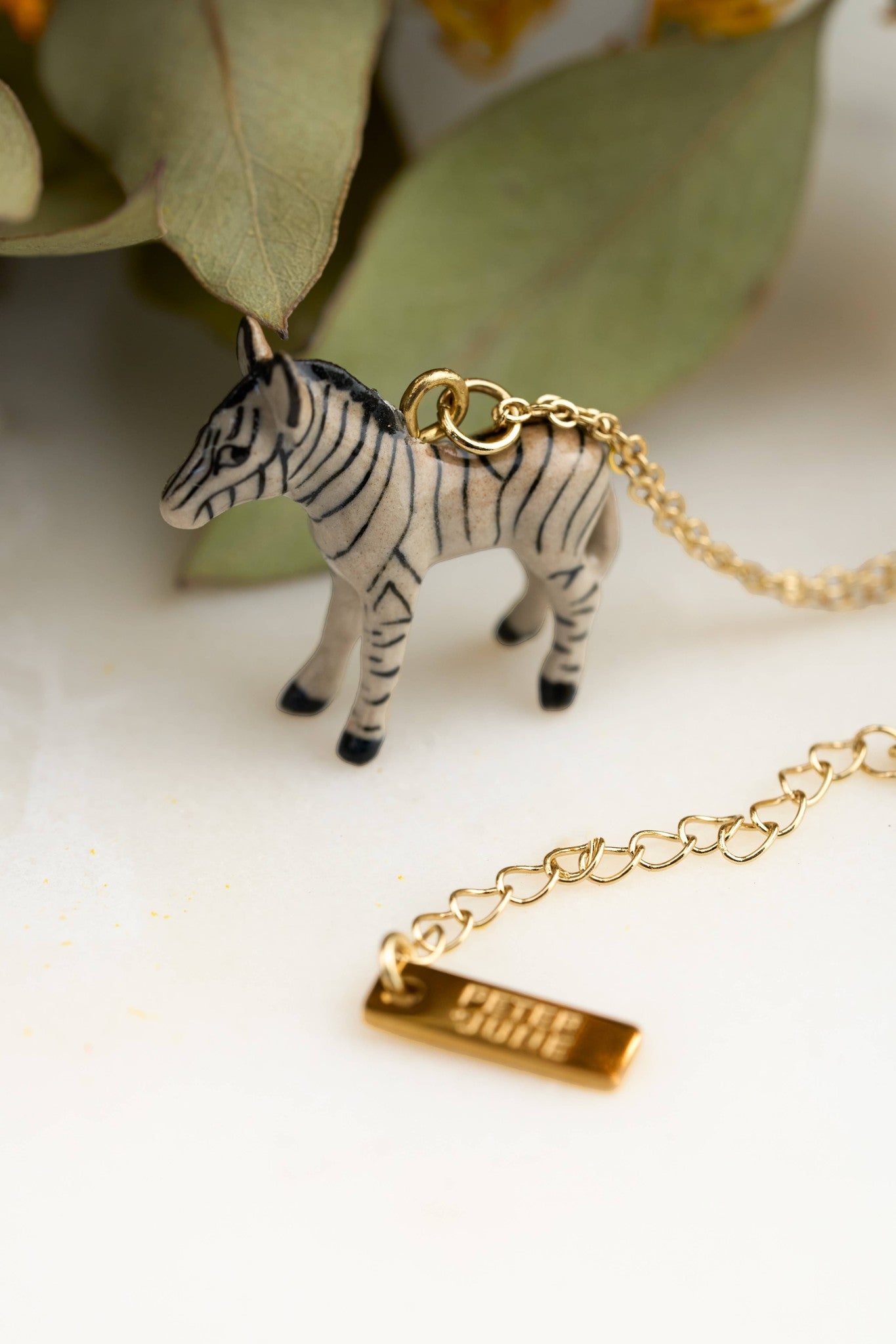 Tiny Zebra Necklace