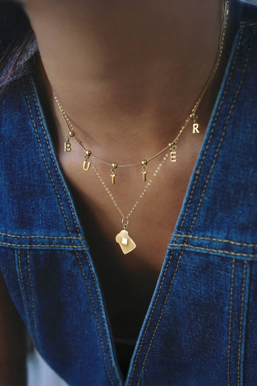 Butter Me Up Charm Necklace