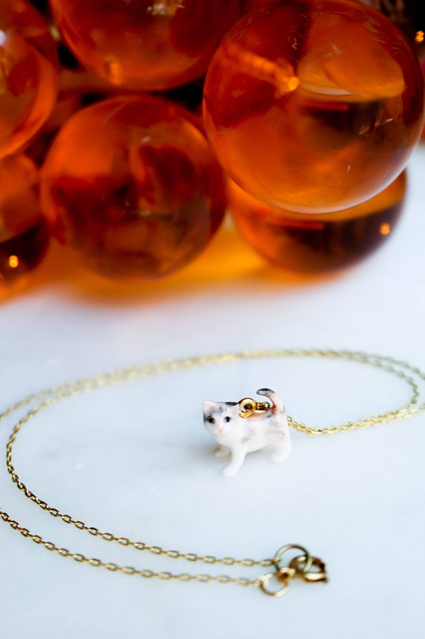 Tiny Doc Pawliday Cat Necklace