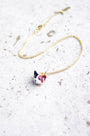 Tiny Calico Cat Head Necklace