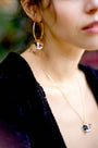Tiny Calico Cat Head Necklace