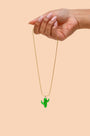 Saguaro Necklace, Handmade Murano Glass