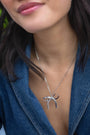 The Bow is Mine Necklace, Silver
