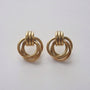 Knot Statement Earrings, 18k gold plated