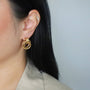 Knot Statement Earrings, 18k gold plated