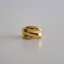 Chunky Statement Ring, 18k gold plated