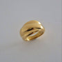 Chunky Statement Ring, 18k gold plated