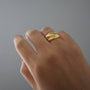 Chunky Statement Ring, 18k gold plated